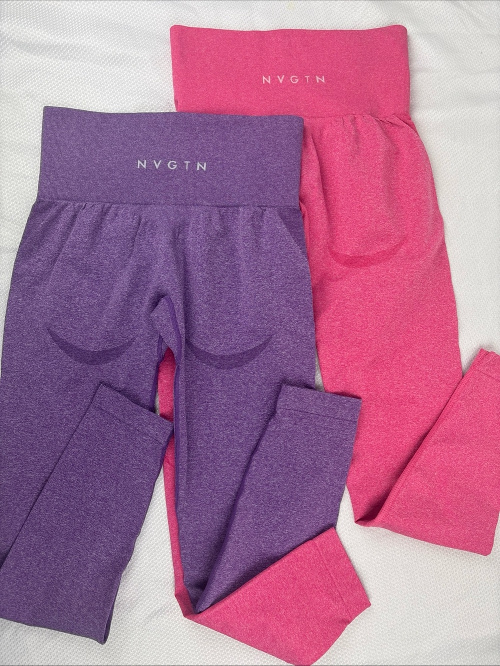 NVGTN Contour Seamless Leggings Lot Of Two Size Small Pink And Purple EUC